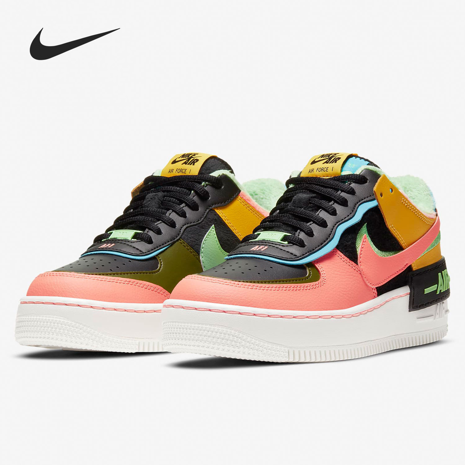 Nike/耐克正品 AIR FORCE 1 女子空一号加绒运动休闲板鞋CT1985