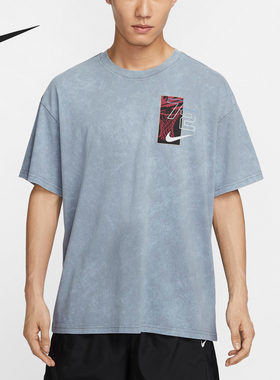 Nike/耐克正品当季新款男士宽松休闲印花运动短袖FZ8094-065