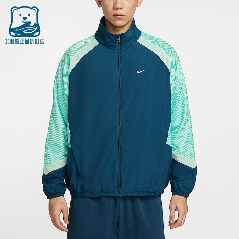 Nike/耐克正品Icon男士运动梭织薄绒复古宽松夹克外套HV3364-415