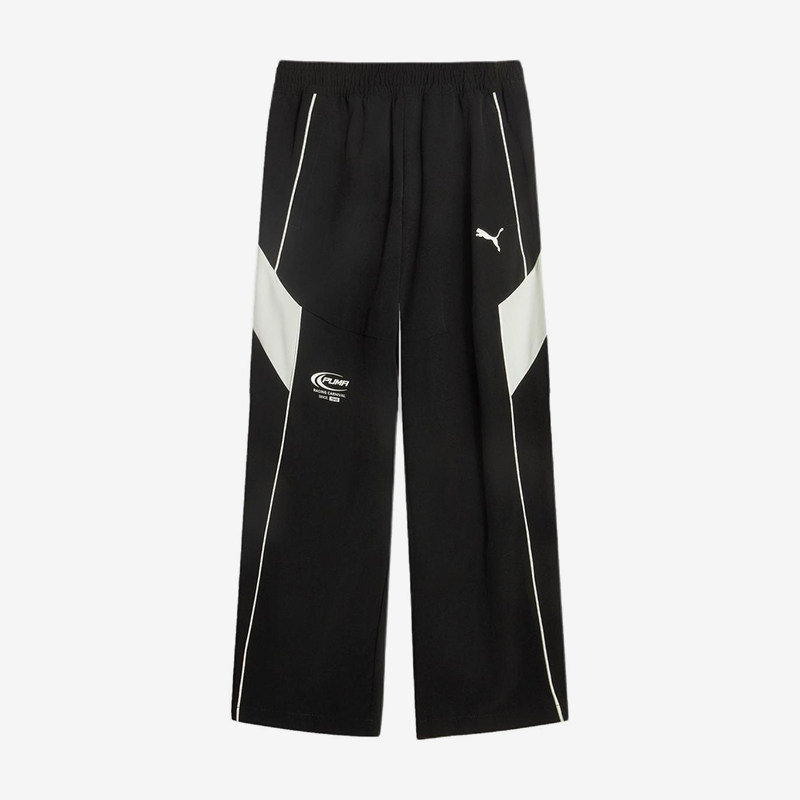 Puma/彪马正品速干儿童黑白色梭织休闲舒适轻便长裤950435-01