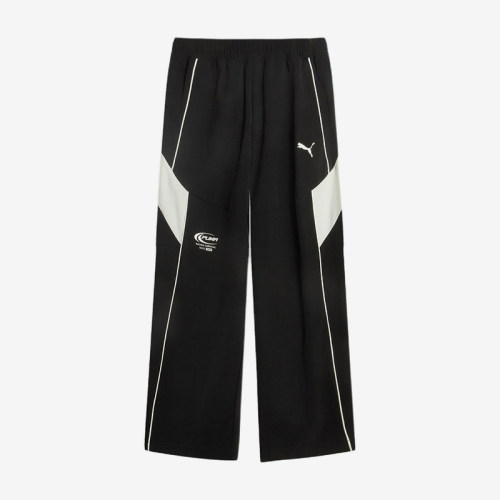 Puma/彪马正品速干儿童黑白色梭织休闲舒适轻便长裤950435-01