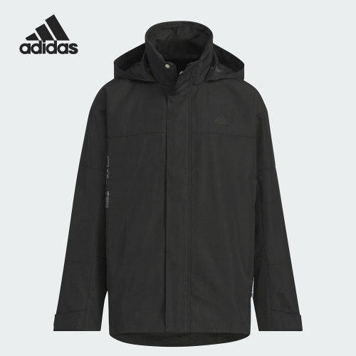 Adidas/阿迪达斯正品新款儿童梭织运动休闲连帽外套JY1680