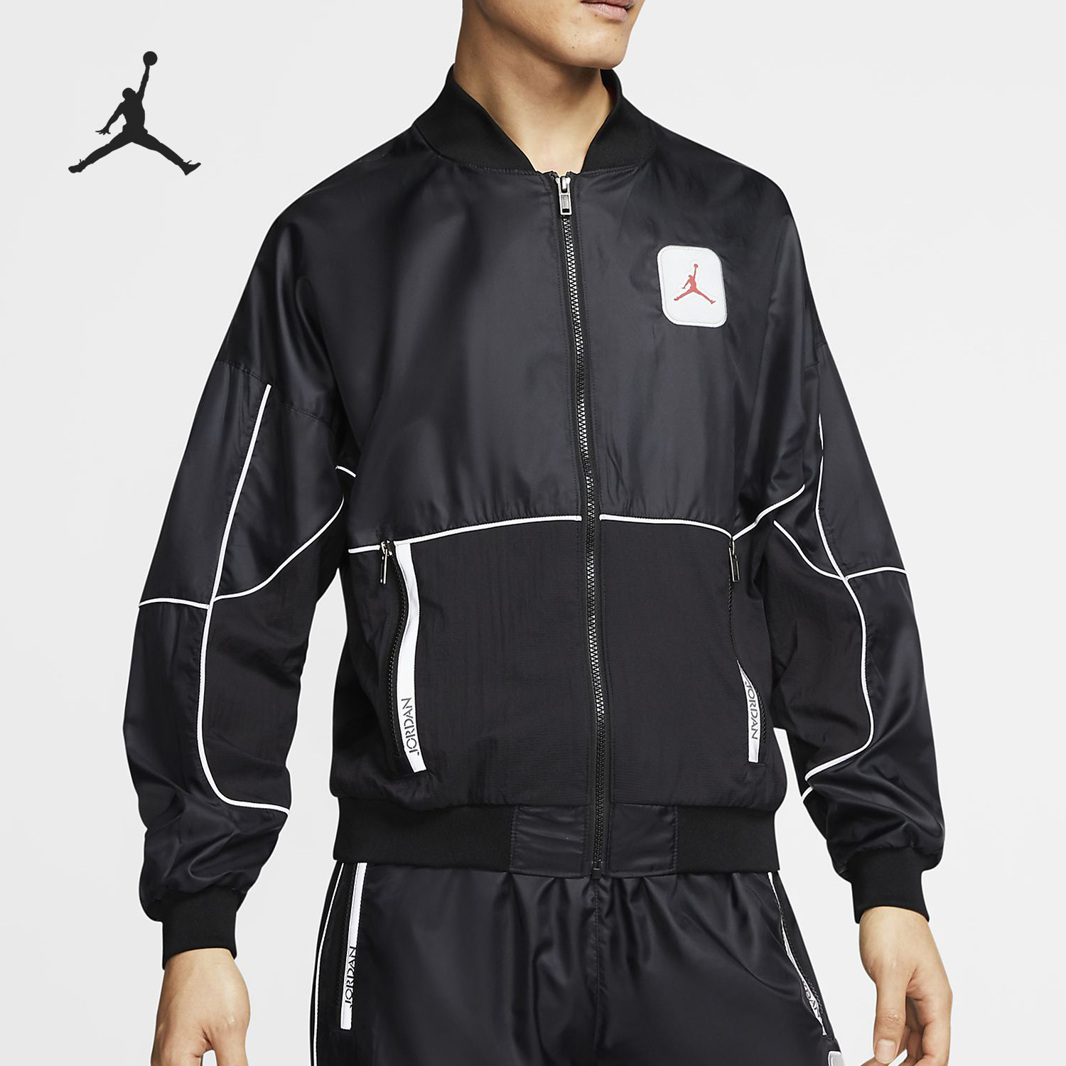 Nike/耐克正品JORDAN男士反光拼接运动休闲外套CU1667-010
