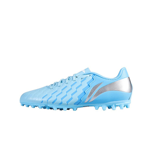 李宁正品锦系列儿童MG短钉运动舒适低帮透气耐磨足球鞋YKGU020-9