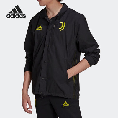 男子阿迪达斯足球夹克防风