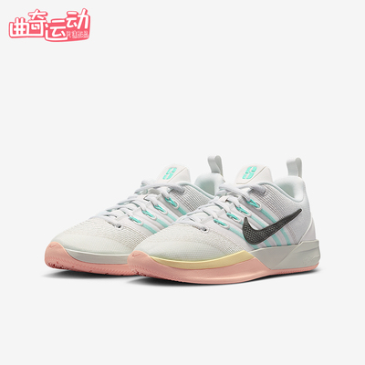 Nike/耐克正品2025秋季款儿童运动低帮系带减震篮球鞋IB3088-100