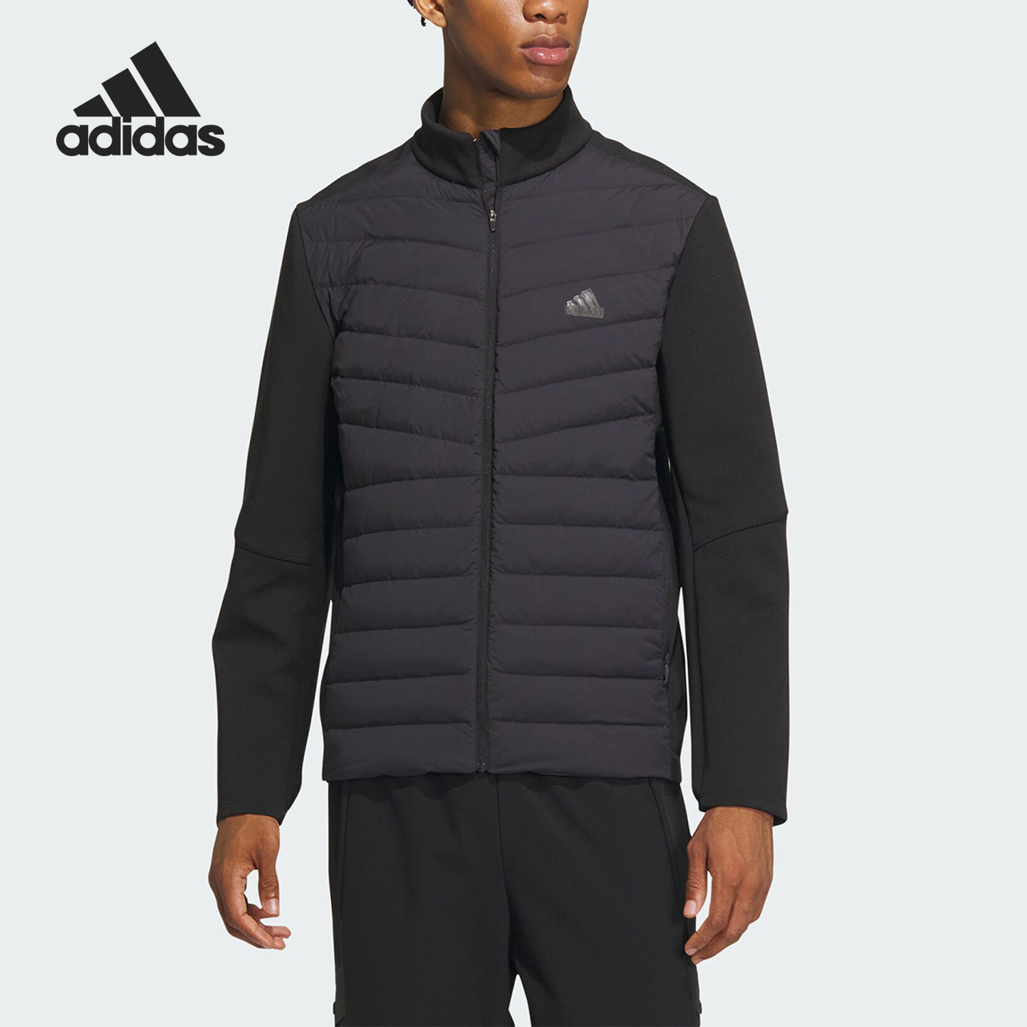 Adidas/阿迪达斯正品新款男子修身立领运动羽绒服IW0786