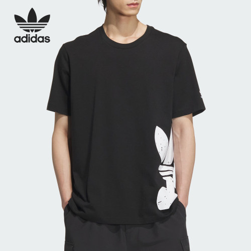 Adidas/阿迪达斯正品三叶草男士圆领宽松运动休闲短袖JD3247