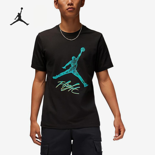 Nike/耐克正品Jordan男士简约印花运动休闲短袖T恤DQ7377-010