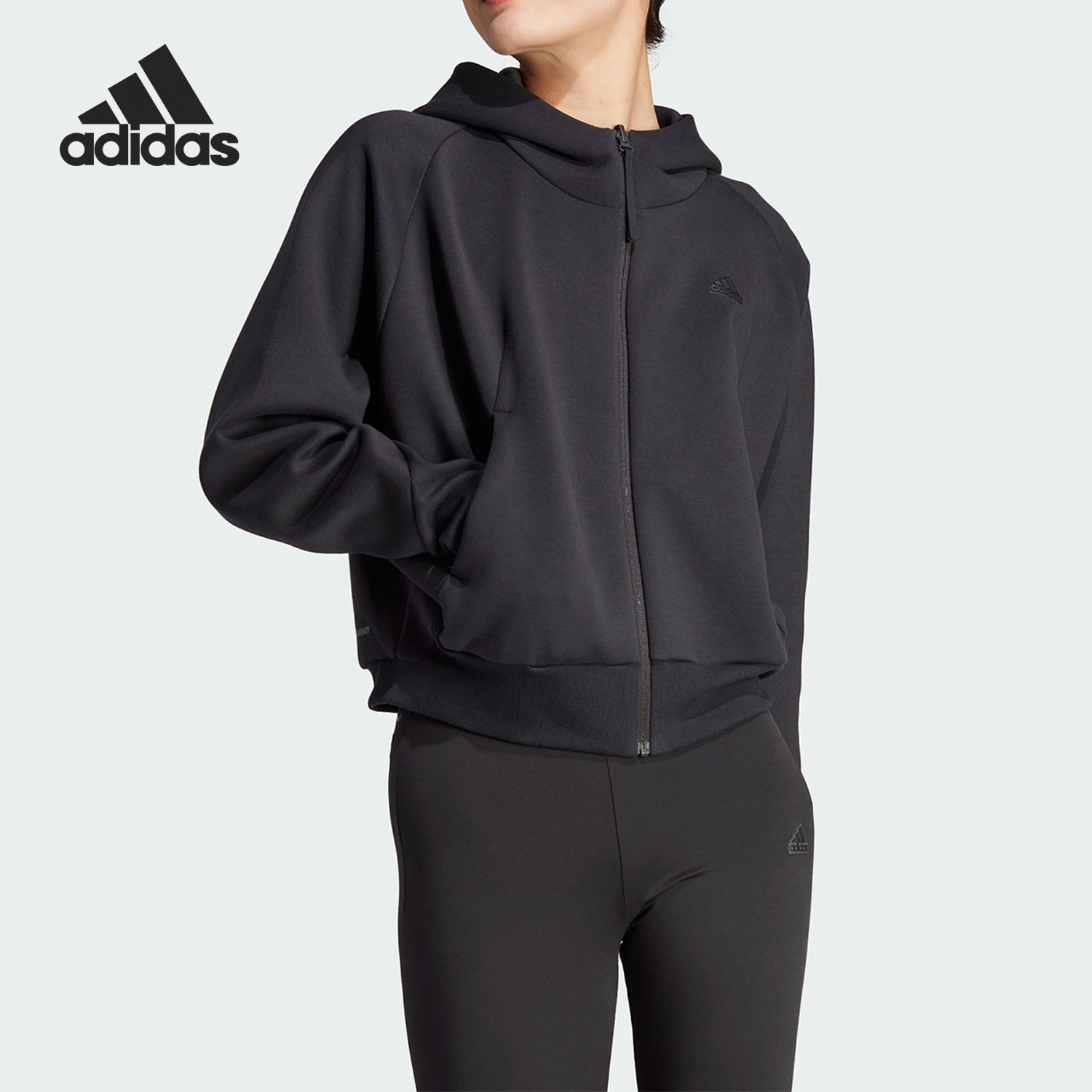 阿迪达斯正品女子夹克外套