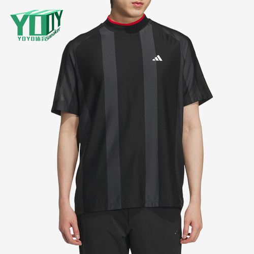 Adidas/阿迪达斯正品男黑色时尚潮流休闲经典舒适短袖T恤JG1317