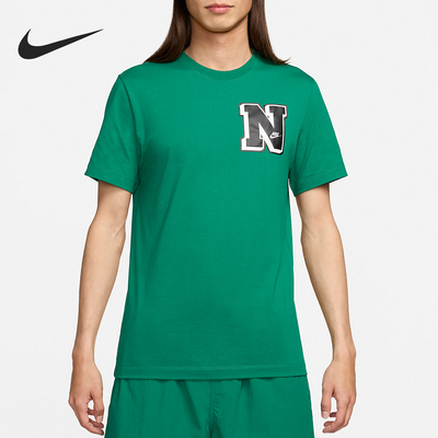 耐克男士休闲叠搭短袖T恤