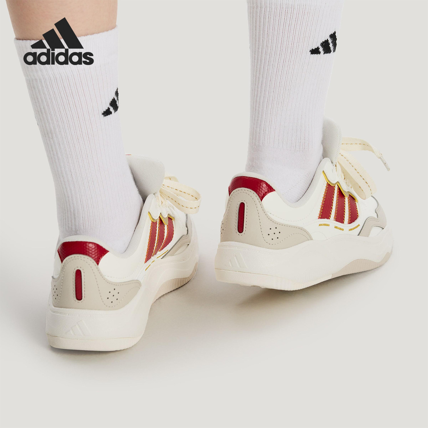 Adidas/阿迪达斯正品LITE SHUFFLE男女低帮系带休闲鞋KH9021