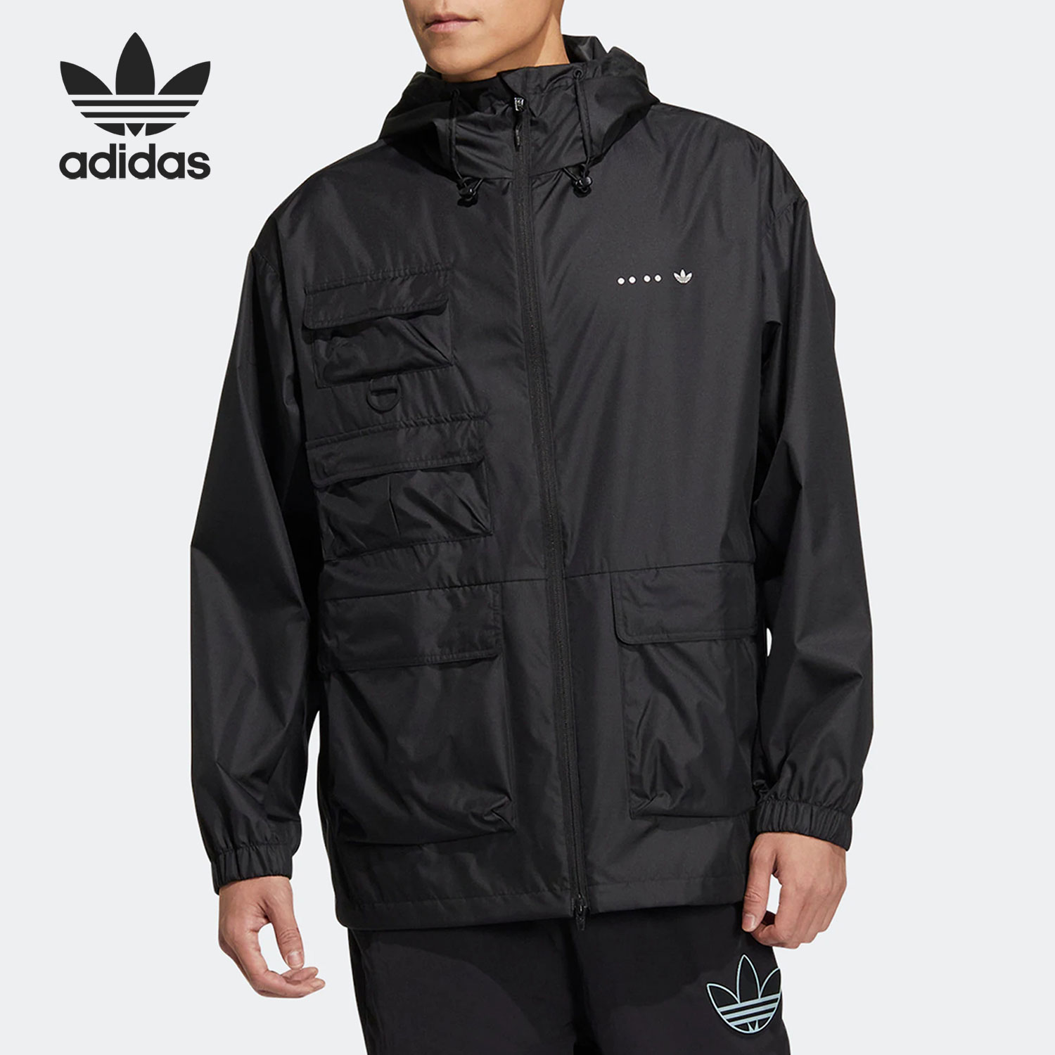 Adidas/阿迪达斯正品三叶草RIFTA WB 男子运动夹克外套HS2025