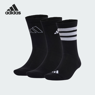 3PP男女运动袜三双装 Adidas PACK LOGO JI6315 阿迪达斯正品