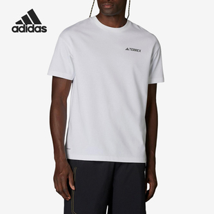 男女户外透气简约图案短袖 夏季 JD5956 阿迪达斯正品 Adidas