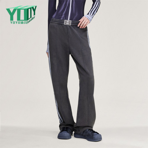 Adidas/阿迪达斯正品三叶草新款女深灰色经典街头运动裤KA9843