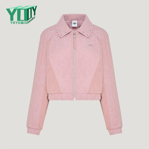 Adidas/阿迪达斯正品三叶草女士宽松短款长袖夹克外套KX3040