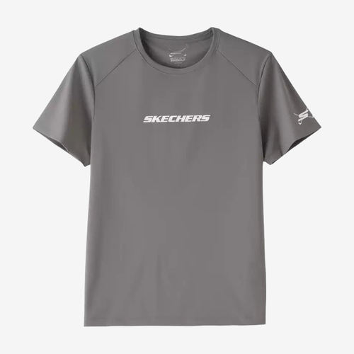 Skechers斯凯奇正品男女透气抗菌跑步短袖运动T恤P224U047-05CQ
