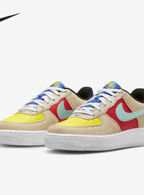 Nike/耐克正品AIR FORCE 1 GS女子大童运动板鞋FN7818-100