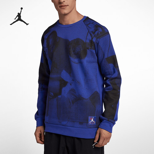 Nike/耐克正品LEGACY CREW男士篮球圆领卫衣套头衫BQ1384-423