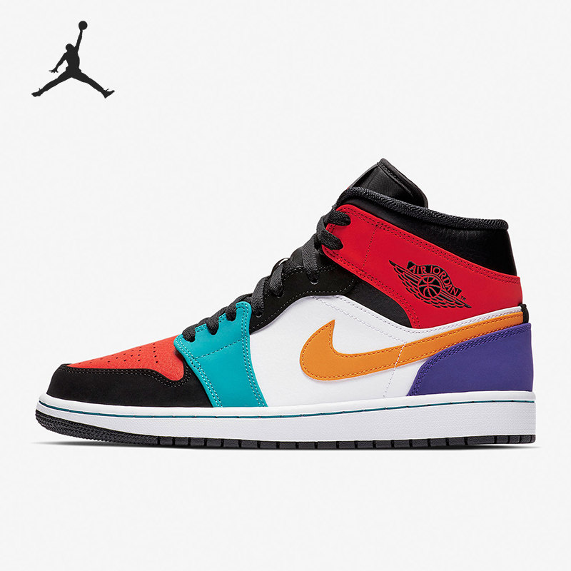 Nike/耐克正品AIR JORDAN 1 MID运动男子高帮板鞋554724-125