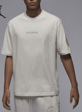 Nike/耐克正品JORDAN男士运动针织透气圆领短袖T恤FN5331-133