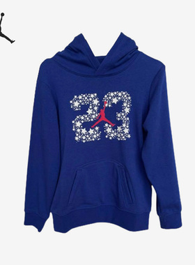 Nike/耐克正品JORDAN儿童运动休闲训练连帽卫衣DX0339-455