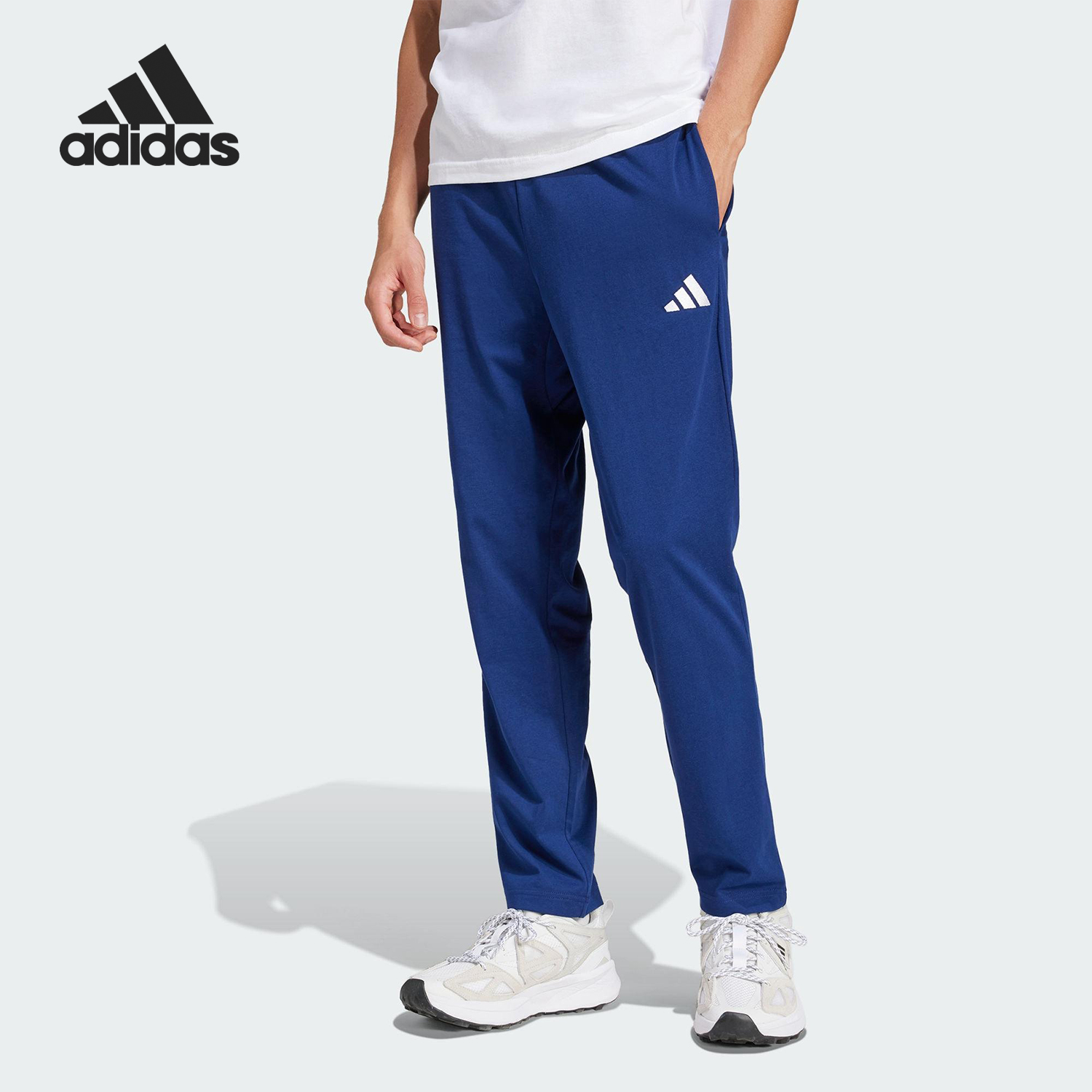 Adidas/阿迪达斯正品2025夏季款男士平纹针织运动裤JF1108