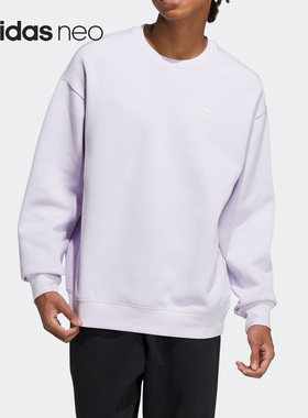 Adidas/阿迪达斯正品冬季男女加绒圆领套头运动卫衣HY9658