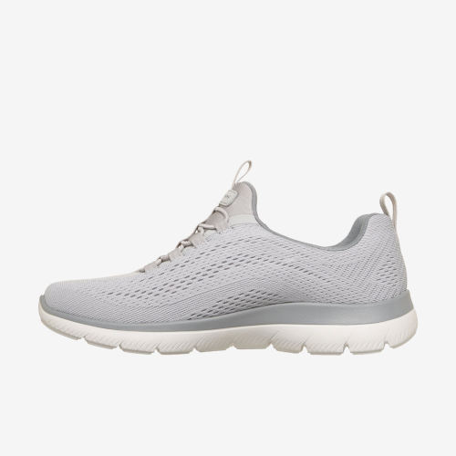 Skechers斯凯奇正品女子透气一脚蹬轻便舒适跑步鞋150759-GRY
