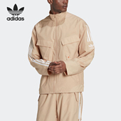 三叶草男士 Adidas 阿迪达斯正品 梭织防风运动休闲外套HL9397