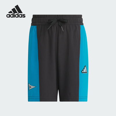 Adidas/阿迪达斯正品2025夏季款小童梭织运动透气短裤JM3434