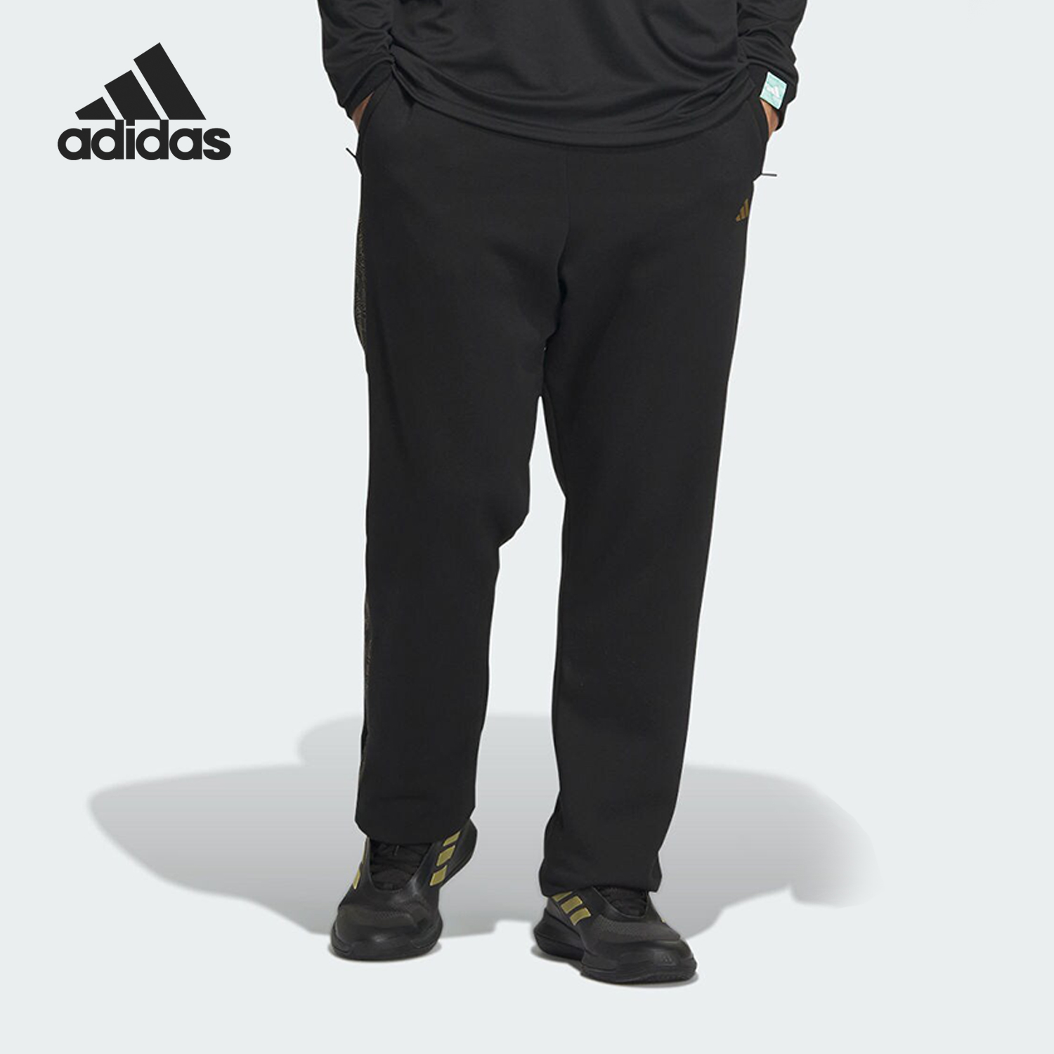 Adidas/阿迪达斯正品春季男士薄绒保暖休闲运动长裤JE3495