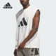 男女无袖 Adidas 款 2025夏季 套头运动背心JX5590 阿迪达斯正品