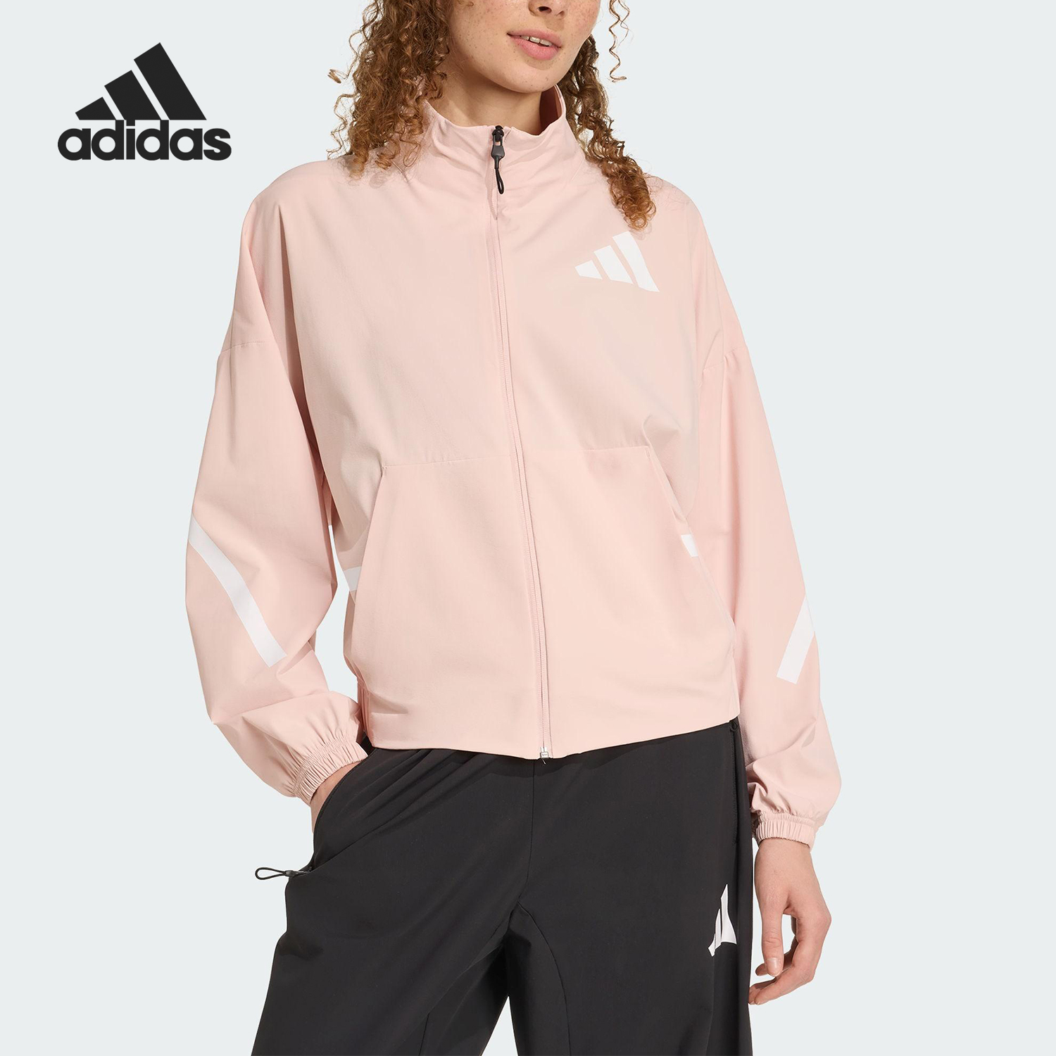 Adidas/阿迪达斯正品W Z.N.E. WV TT女士梭织宽松外套KE4883