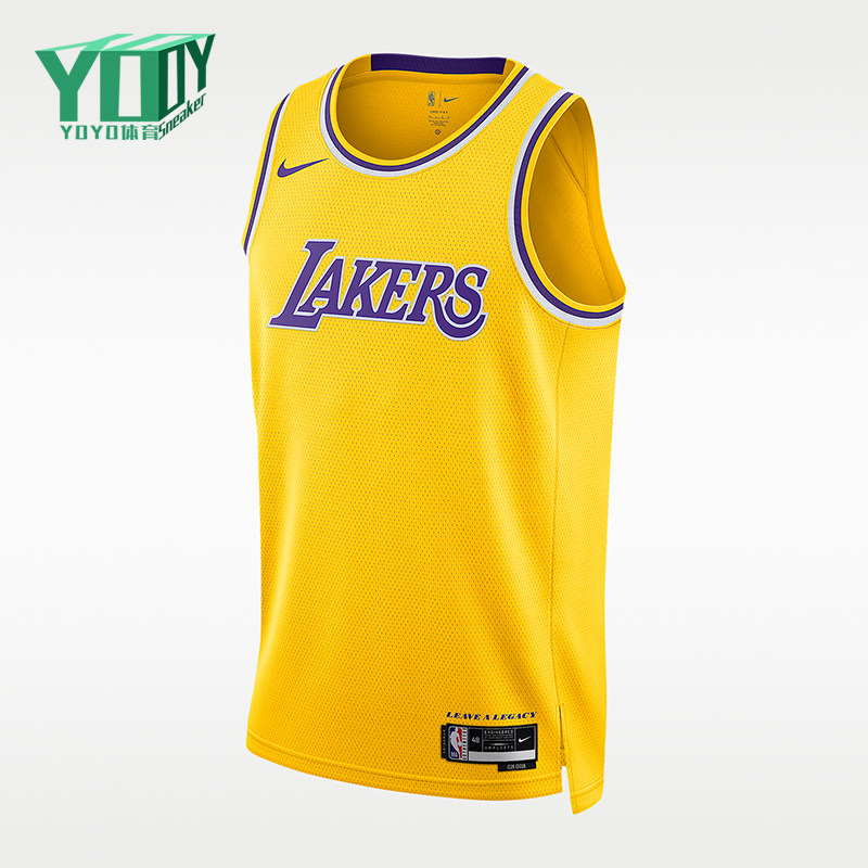 Nike/耐克正品NBASwingman新款男黄紫色经典篮球背心DN2140-728