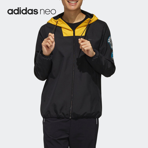 Adidas/阿迪达斯正品外套男 当季新款连帽 休闲运动服 夹克FK5816