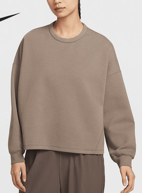 Nike/耐克正品秋冬新款女士运动保暖宽松短款卫衣HQ8194-233