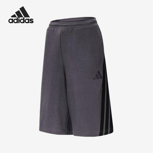 Adidas/阿迪达斯正品夏季男女三条纹日常运动针织透气短裤KC3898