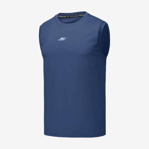 Skechers斯凯奇正品基础运动系列男柔软运动背心P225M158-0079