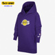 Nike 504 DQ8386 耐克正品 洛杉矶湖人队大童起绒连帽卫衣套头衫