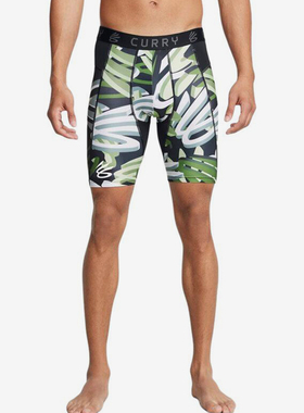 UA/安德玛正品CURRY男子健身跑步篮球运动紧身短裤1379829-383
