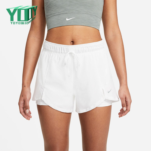 Nike/耐克正品2025女士透气二合一工装梭织跑步短裤DA0454-100