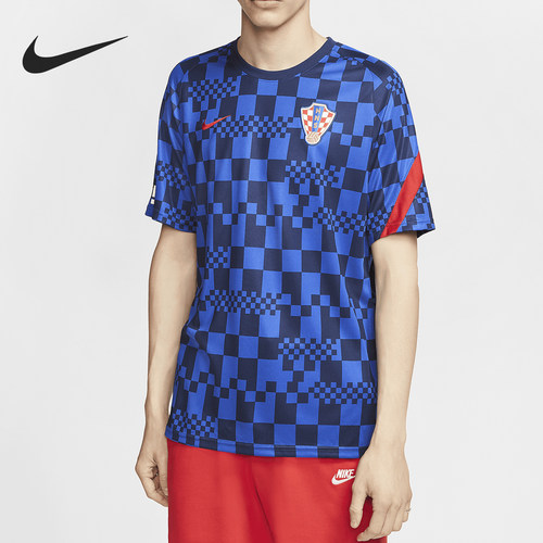 Nike/耐克正品20/21克罗地亚男子训练服球员热身排汗训练 CD2576