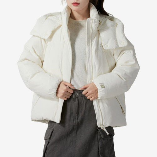 New Balance/NB正品新款女士连帽保暖拉链简约羽绒服NPE43012-IV