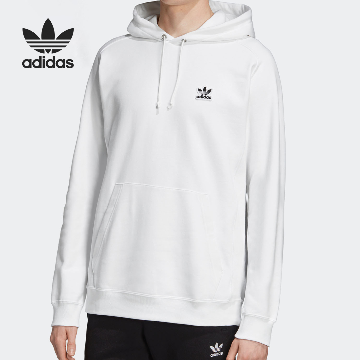 Adidas/阿迪达斯正品 PULLOVER HOODY 男子休闲运动套头衫DX4213