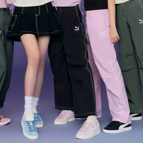 Puma/彪马正品当季新款女士休闲宽松直筒梭织长裤626866-01