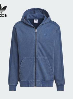 Adidas/阿迪达斯正品三叶草男士运动连帽休闲宽松外套KA6759