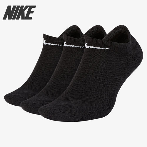 Nike/耐克正品 当季棉袜三双装运动跑步短袜低帮袜子SX7673-010